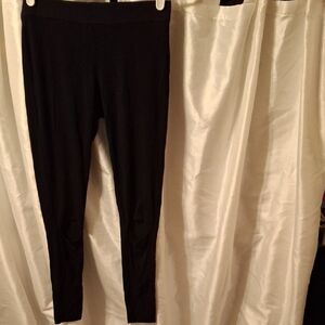 Joah Brown Classic Black Leggings M/L Open Knee